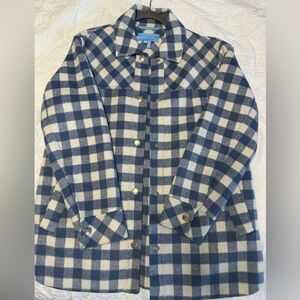 Draper James Women's Gingham Shirt Jacket Size S